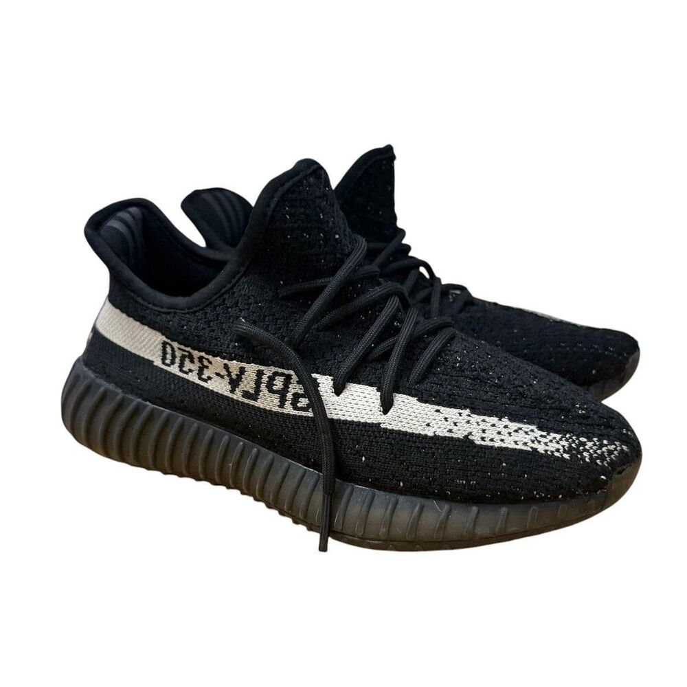 adidas Yeezy Boost 350 V2 Kids Sz 3Y Oreo Core Black/Core White Low Top BY1604
